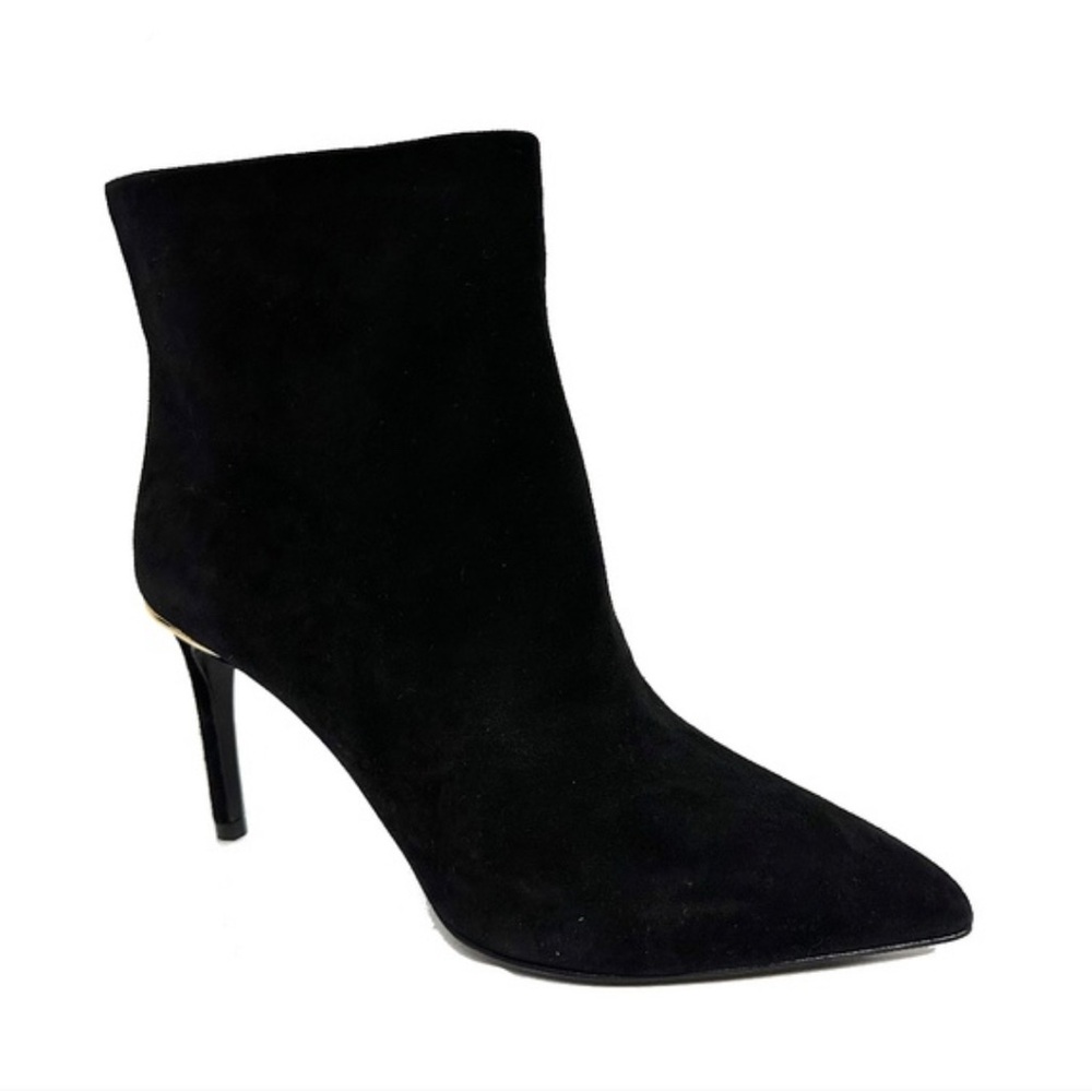 Louis Vuitton Black Suede Pointed Toe Ankle Boots